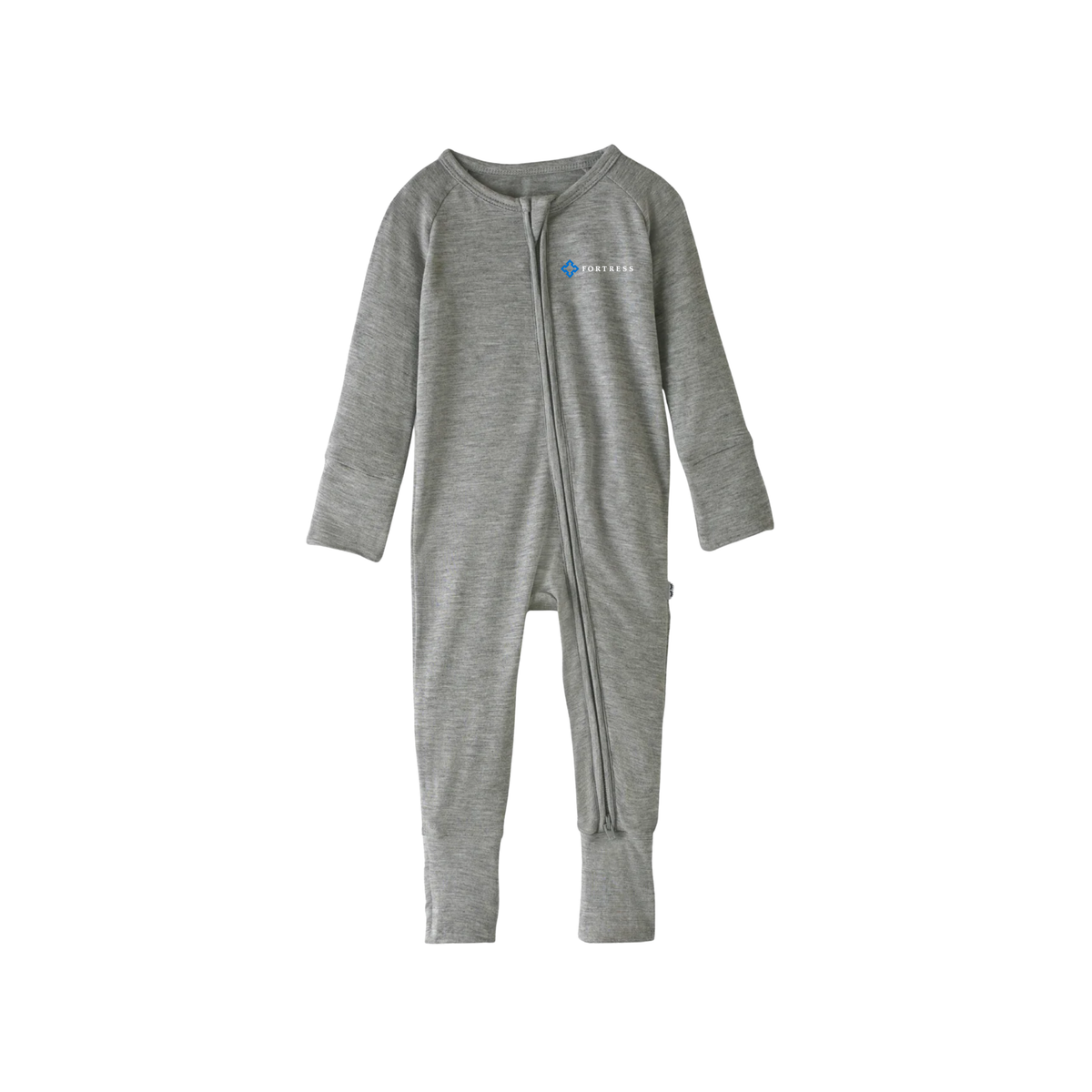 Little Sleepies Heather Gray Zippy / 3-6 Months