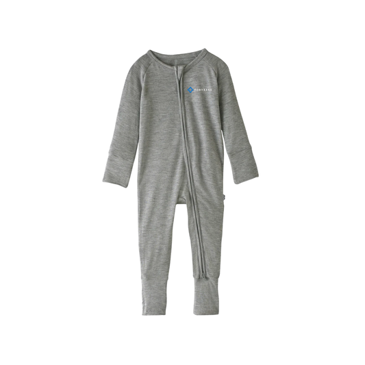 Little Sleepies Heather Gray Zippy / 3-6 Months